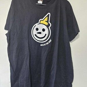 Jack in the Box Graphic T-Shirt | Barco Uniforms | Size L | Black